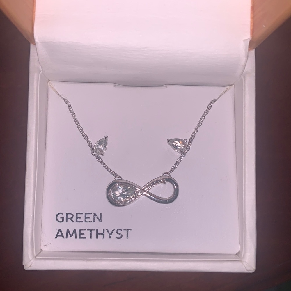 Made for you infinity necklace and earring set